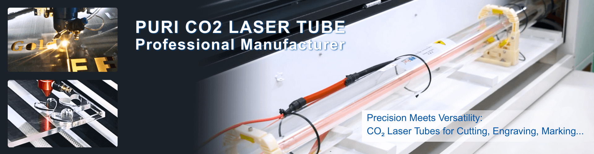 Banner de tubo láser Puri CO2 Banner0902-2