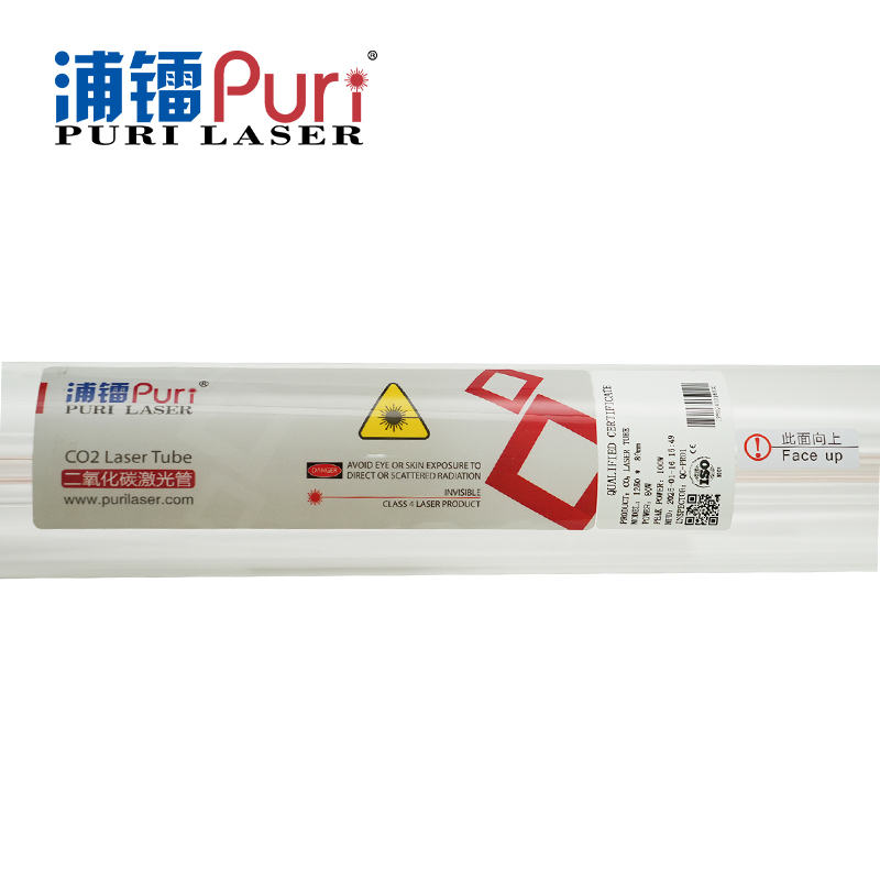 Venta en caliente Tubón láser CO2 80W para el grabado con láser CO2 Máquina de grabado CO2 Tubo láser con fuente de alimentación